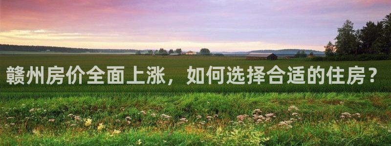 4120051风暴娱乐：赣州房价全面上涨，如何选择合适的住房