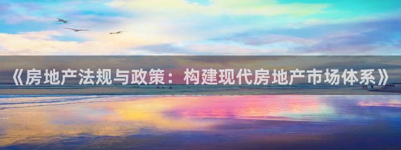 娱乐风暴开头：《房地产法规与政策：构建现代房地产市场体系》