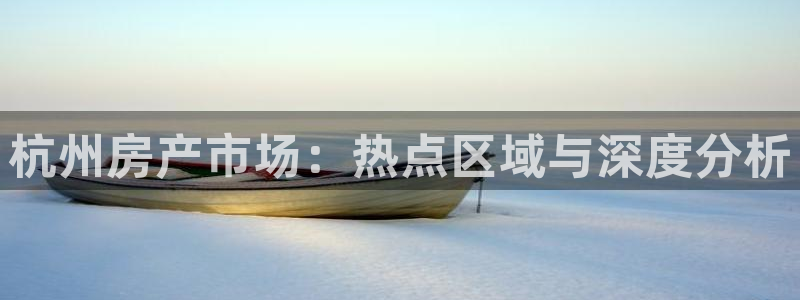 4120051风暴娱乐：杭州房产市场：热点区域与深度分析