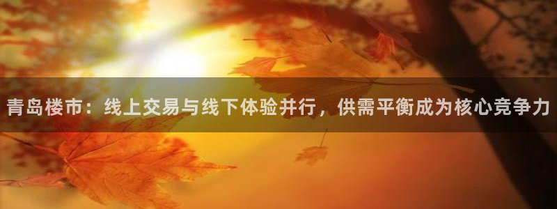 风暴娱乐求333OOf：青岛楼市：线上交易与线下体验并行，供