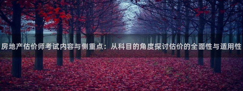 风暴娱乐待遇：房地产估价师考试内容与侧重点：从科目的角度探讨