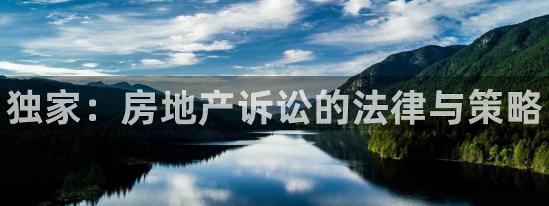风暴娱乐主页：独家：房地产诉讼的法律与策略