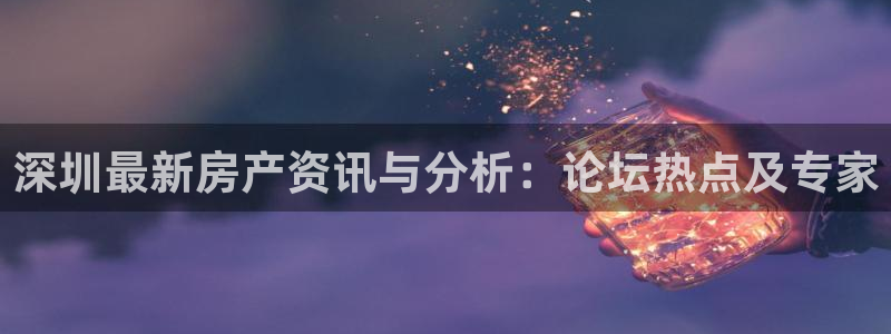 风暴娱乐主管是谁：深圳最新房产资讯与分析：论坛热点及专家