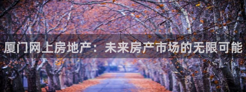 风暴新娱乐：厦门网上房地产：未来房产市场的无限可能