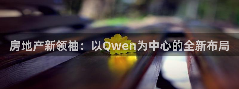 风暴娱乐乃六七五一38：房地产新领袖：以Qwen为中心的全新