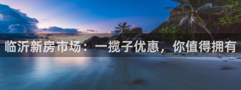 风暴娱乐月5指尖：临沂新房市场：一揽子优惠，你值得拥有