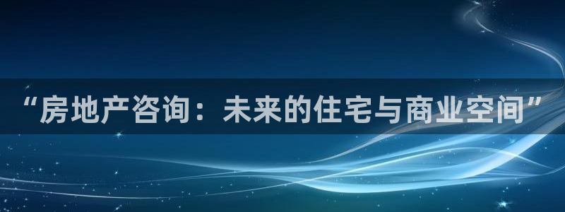 风暴娱乐银川：“房地产咨询：未来的住宅与商业空间”