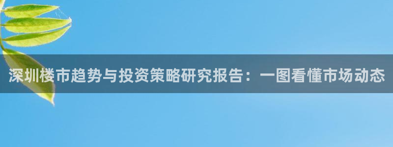 风暴娱乐派对：深圳楼市趋势与投资策略研究报告：一图看懂市场动