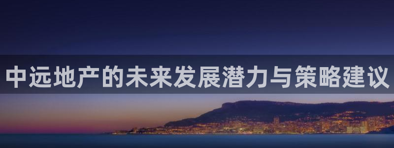 风暴娱乐1980：中远地产的未来发展潜力与策略建议