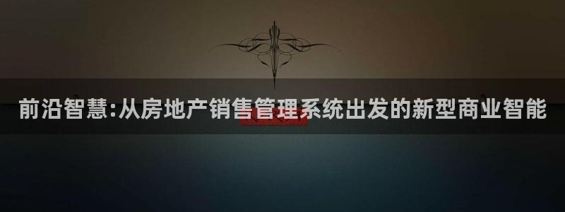 风暴娱乐平台官网登陆：前沿智慧:从房地产销售管理系统出发的新